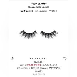 Huda Beauty Scarlett #8 Lashes